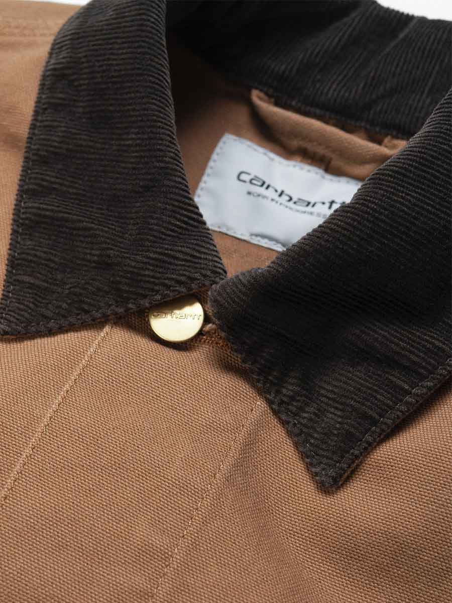 Carhartt Michigan Coat - Hamilton Brown / Tobacco Rinse - Stencil