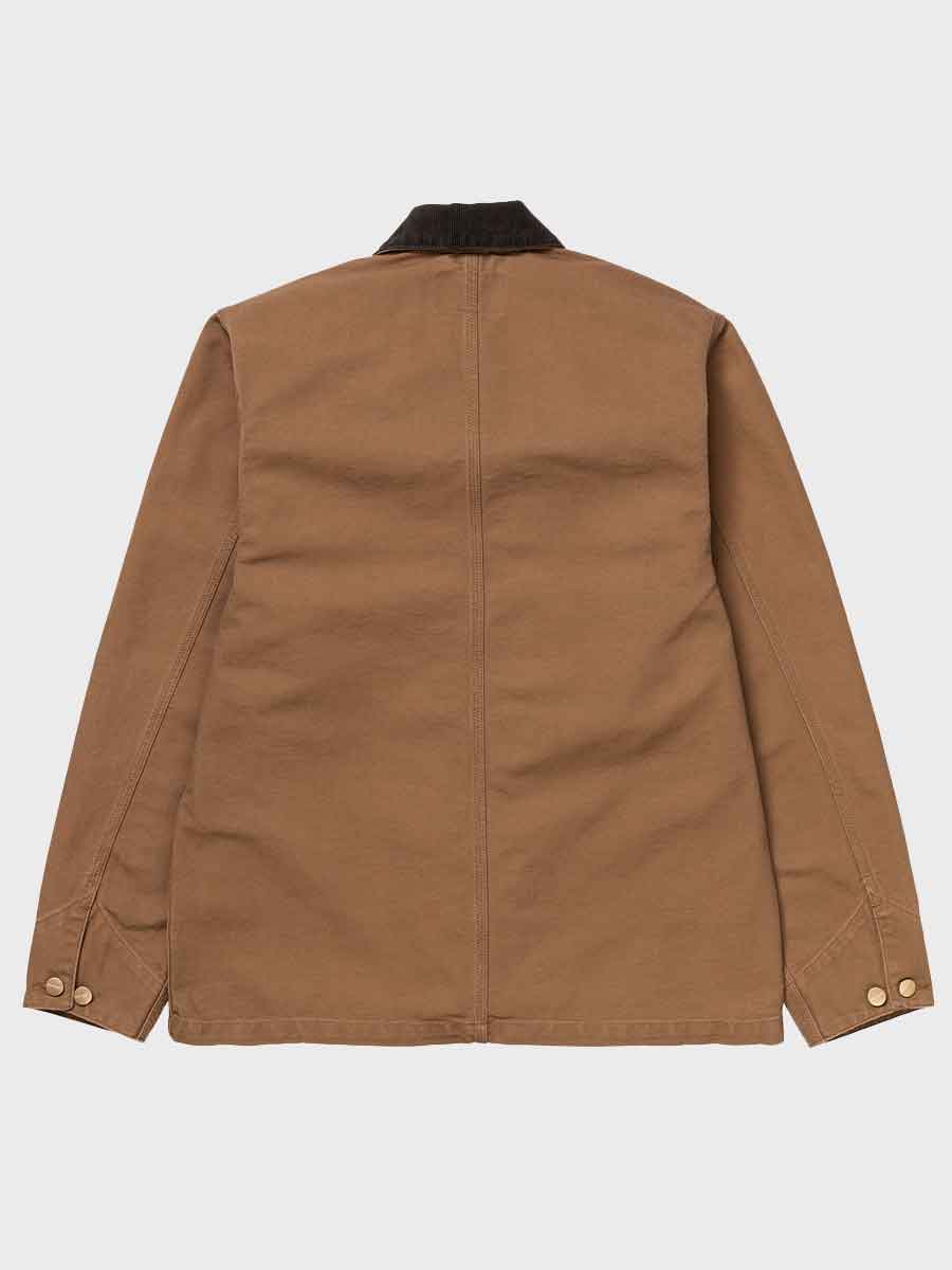Carhartt Michigan Coat - Hamilton Brown / Tobacco Rinse - Stencil