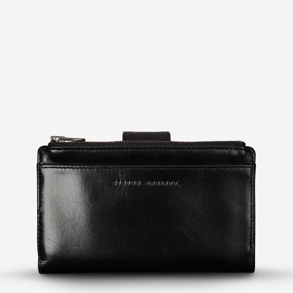Status Anxiety Outsider Wallet Black - Stencil