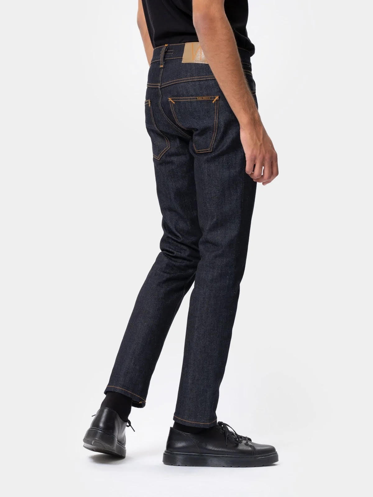 Nudie Grim Tim Dry True Navy - Stencil