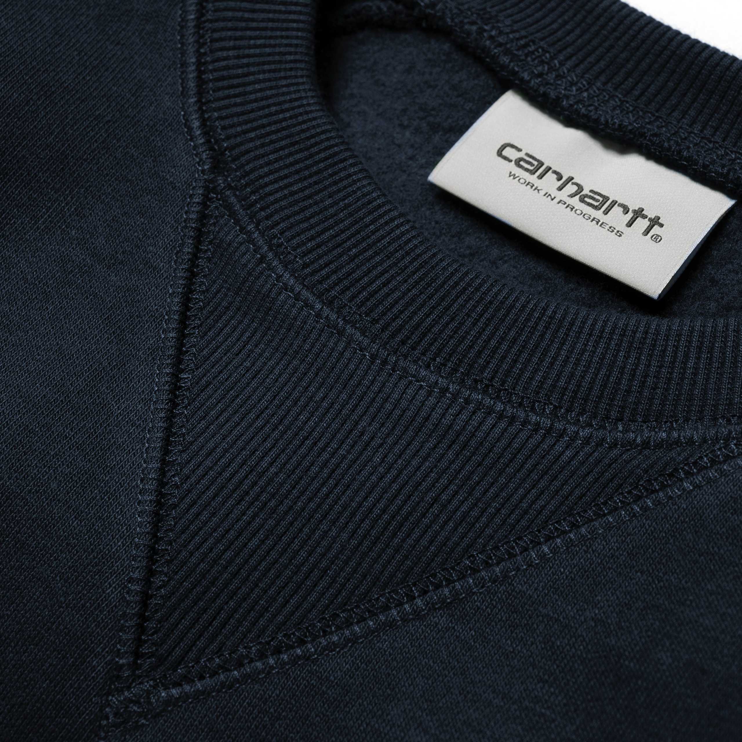Carhartt Chase Sweat Dark Navy/ Gold - Stencil