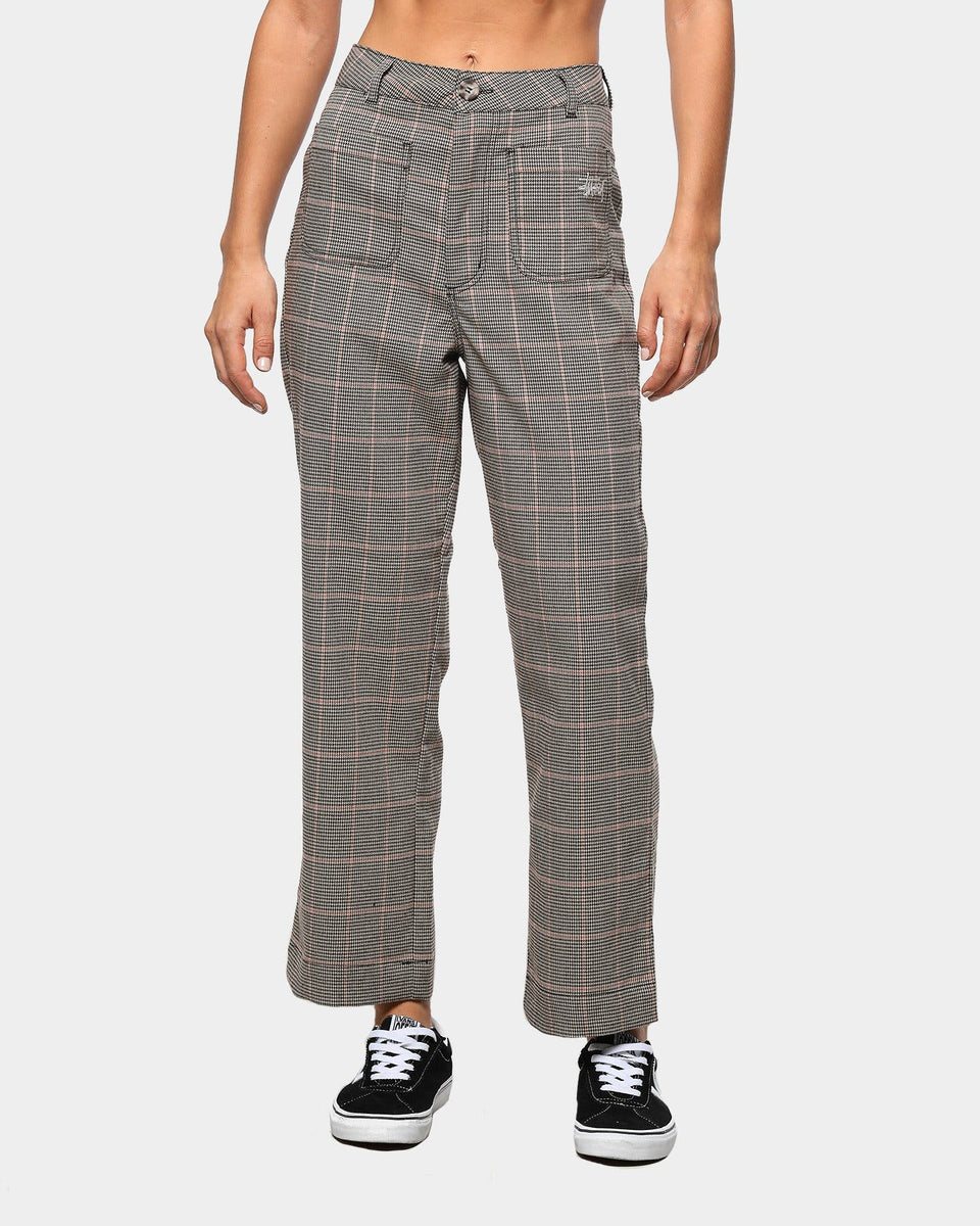 Stussy Orlando Fitted Check Pant Tan