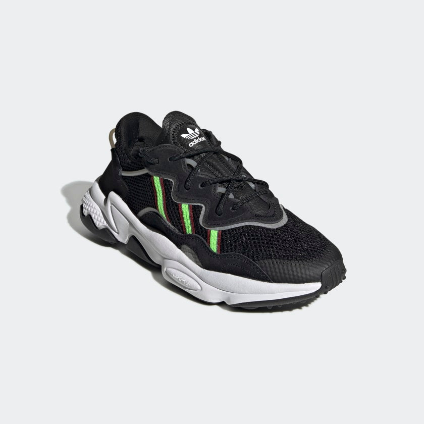 Adidas Ozweego Core Black/ Solar Green/ Onix - Stencil