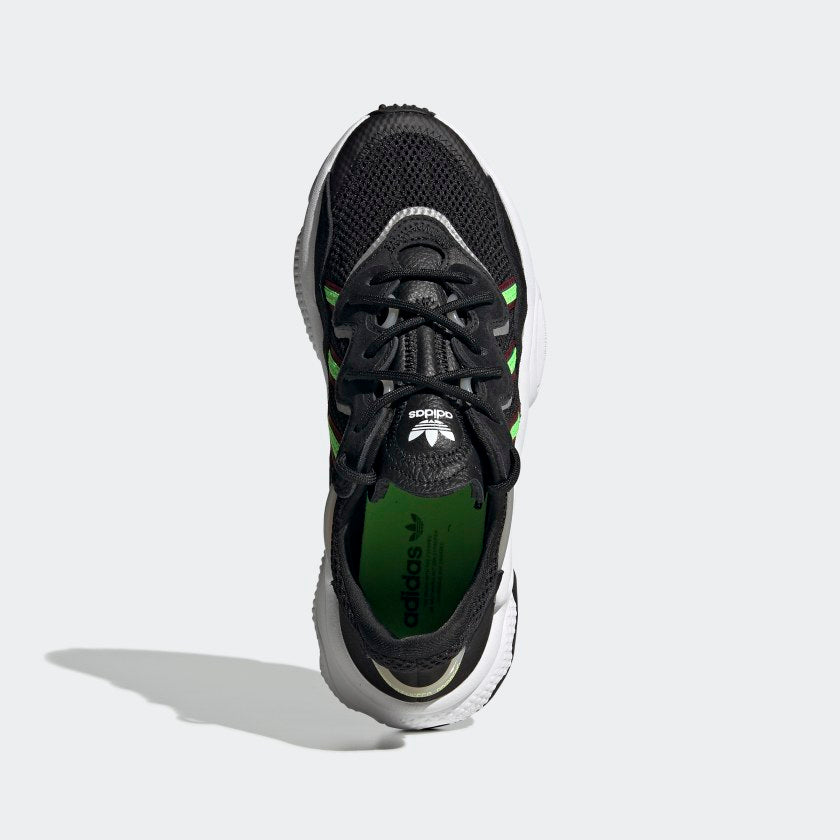 Adidas Ozweego Core Black/ Solar Green/ Onix - Stencil