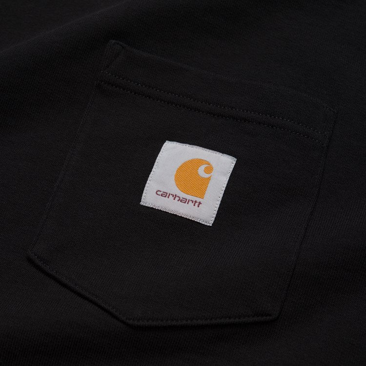 Carhartt Pocket Sweatshirt - Black - Stencil