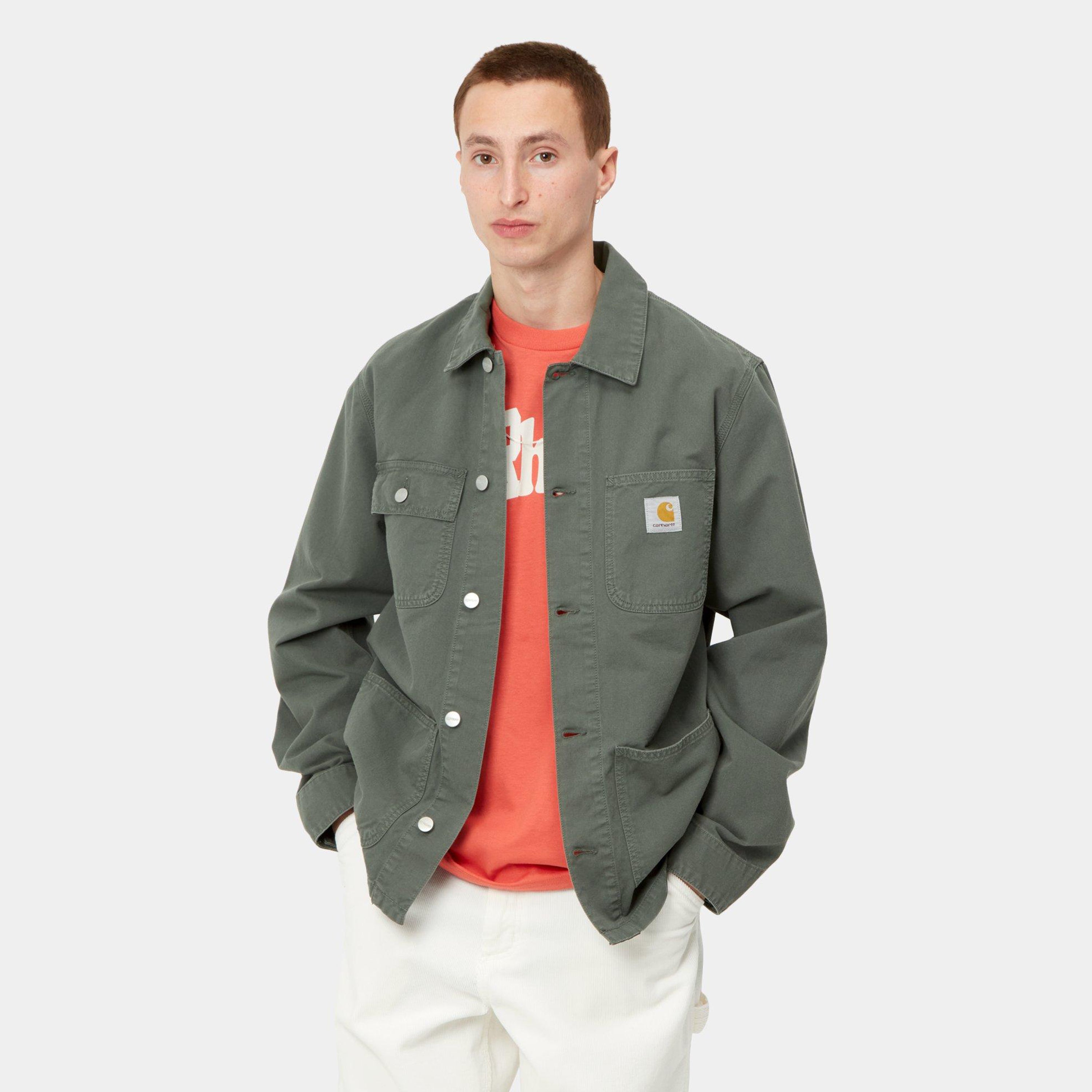 Carhartt Michigan Coat - Thyme Garment Dyed - Stencil