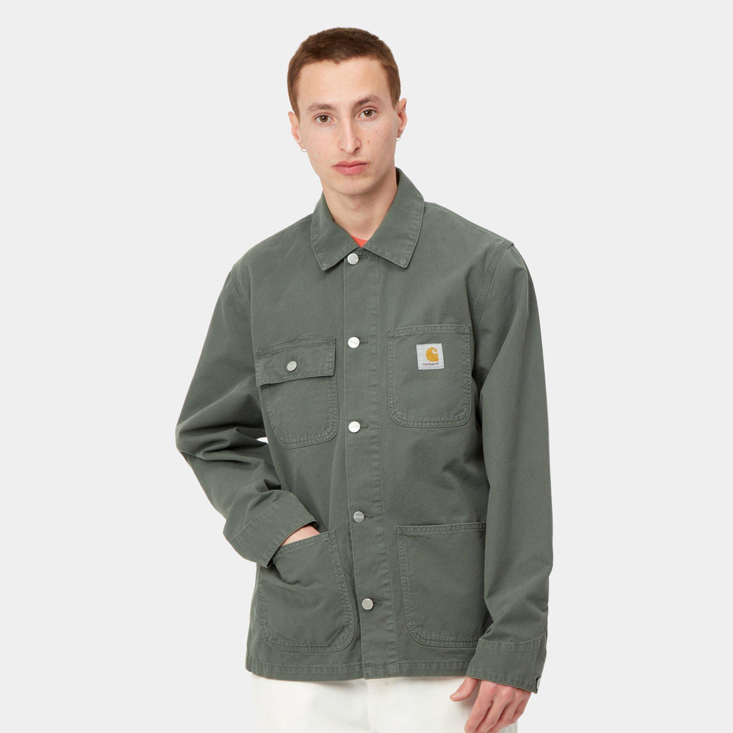 Carhartt Michigan Coat - Thyme Garment Dyed - Stencil