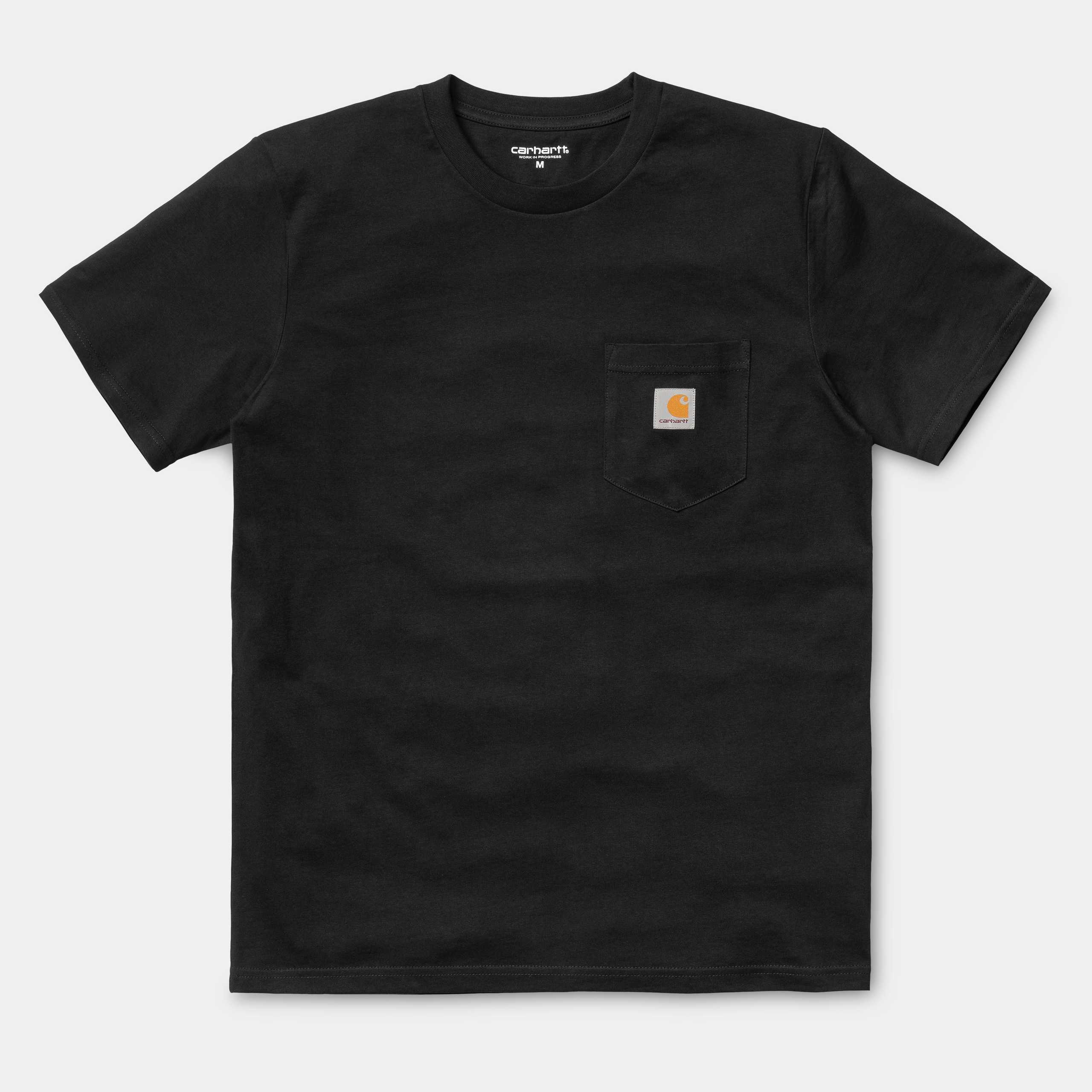 Carhartt S/S Pocket T-Shirt - Black - Stencil