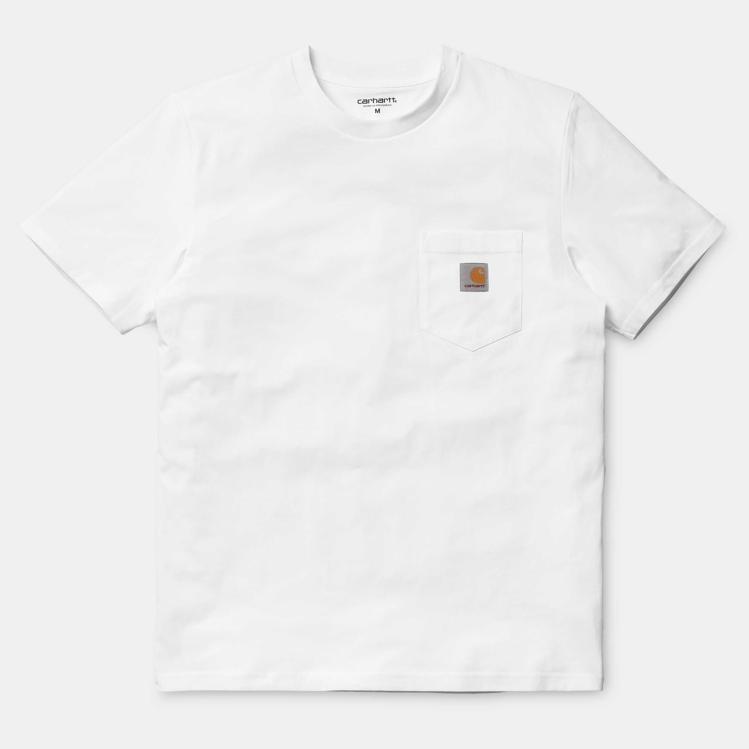 Carhartt S/S Pocket T-Shirt - White - Stencil
