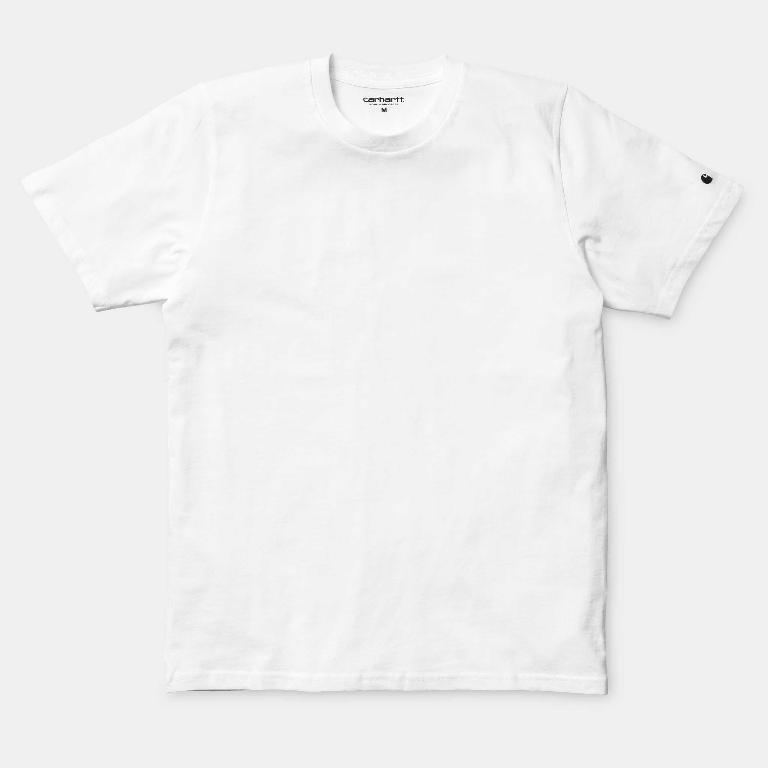 Carhartt Short Sleeve Base T Shirt White/ Black - Stencil
