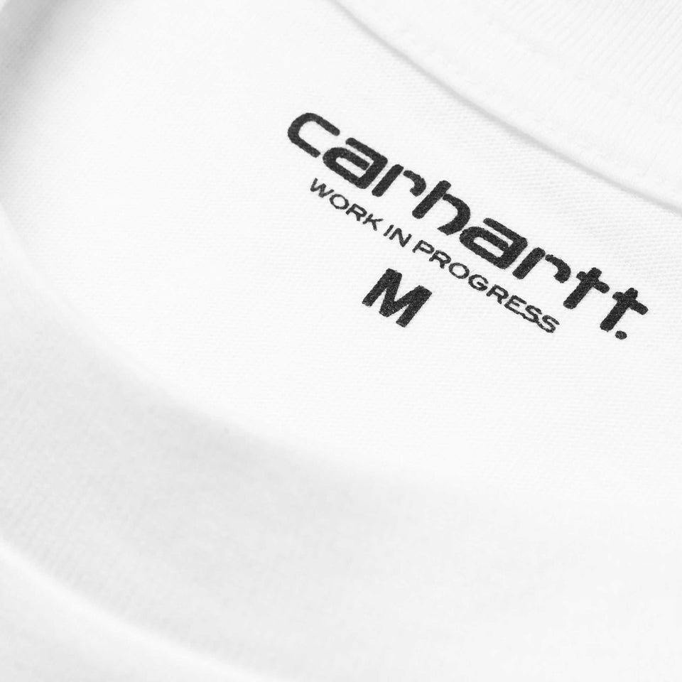 Carhartt Short Sleeve Base T Shirt White/ Black - Stencil