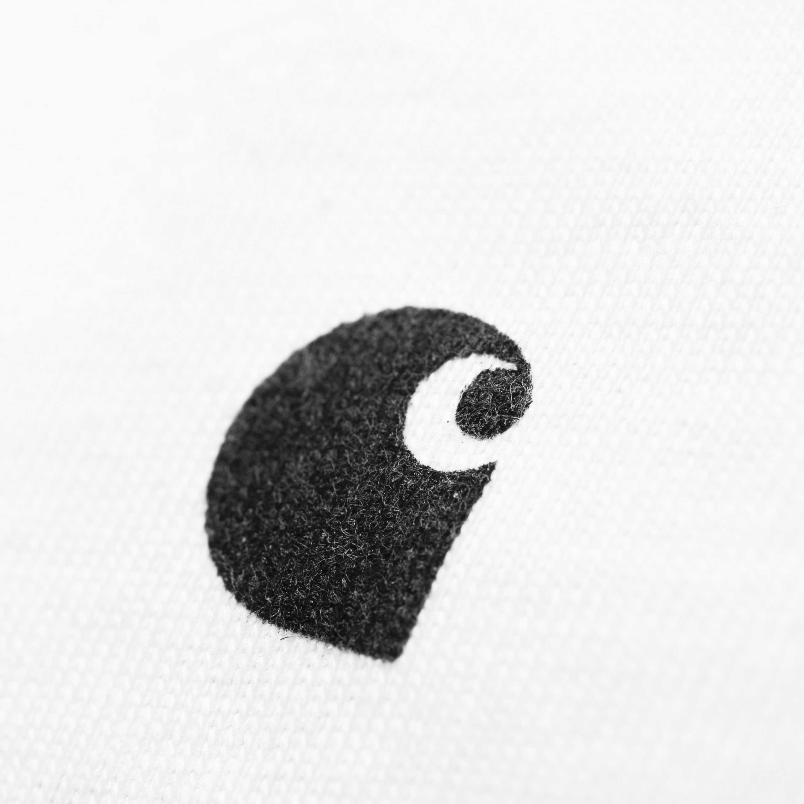 Carhartt Short Sleeve Base T Shirt White/ Black - Stencil