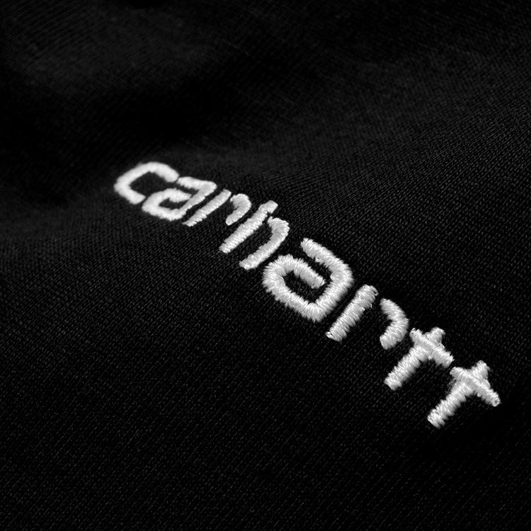 Carhartt S/S Script Embroidery T-Shirt - Black / White - Stencil