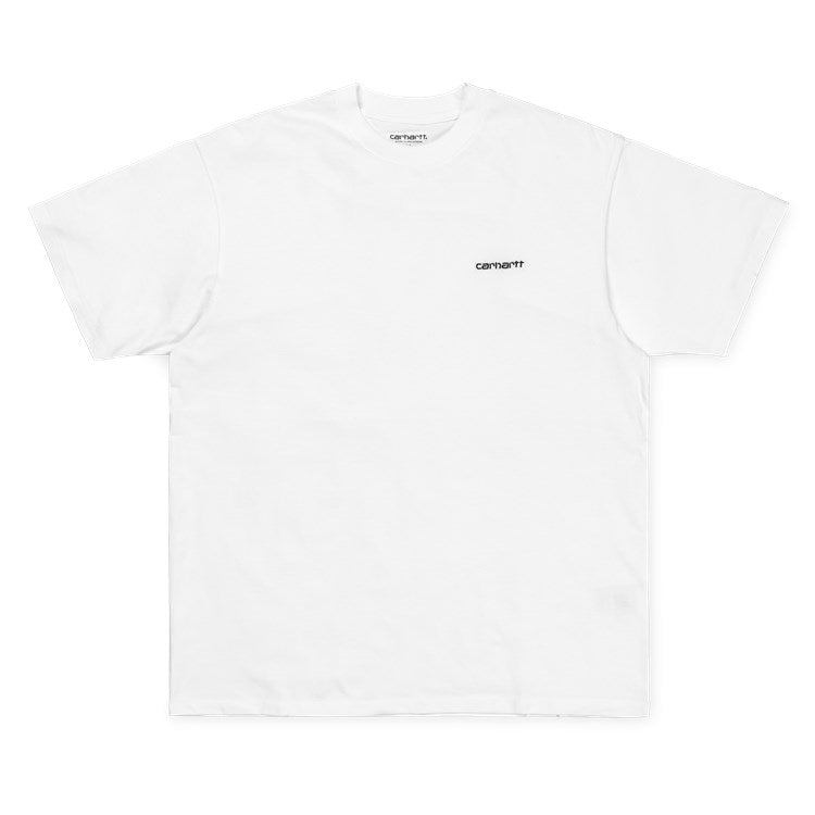 Carhartt S/S Script Embroidery T-Shirt - White / Black - Stencil