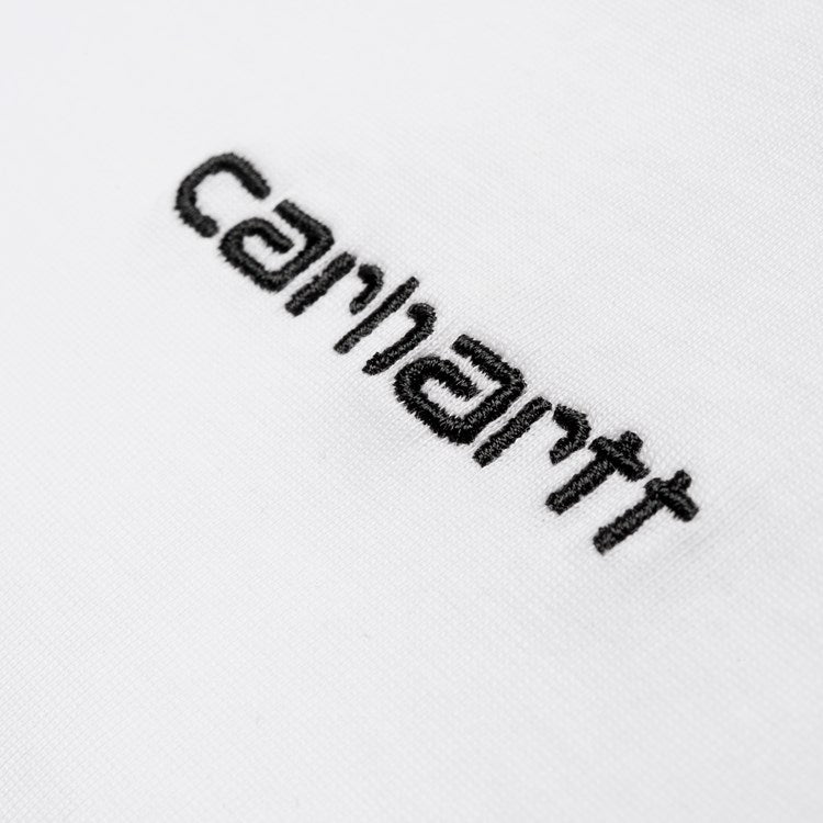 Carhartt S/S Script Embroidery T-Shirt - White / Black - Stencil