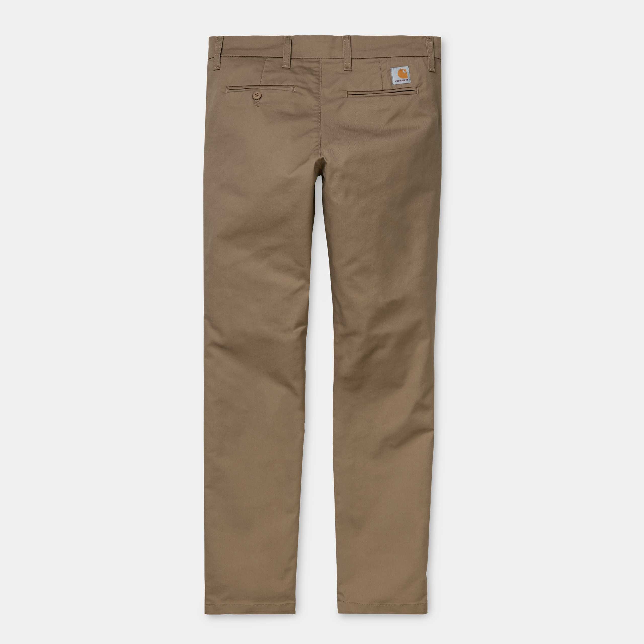 Carhartt Sid Pant Leather rinsed - Stencil