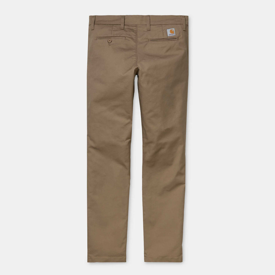 Carhartt Sid Pant Leather rinsed - Stencil