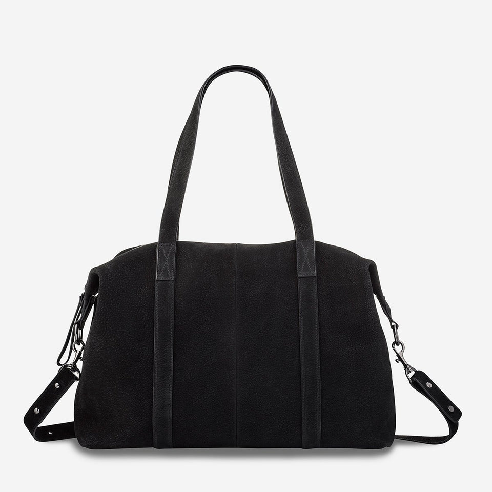 Status Anxiety Fall of Hearts Bag Black Suede - Stencil