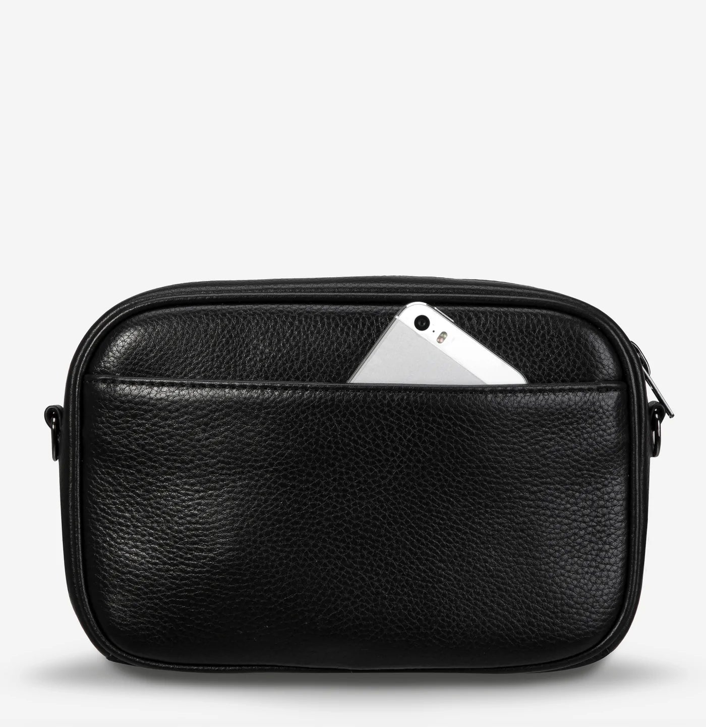 Status Anxiety Plunder With Webbed Strap Black - Stencil