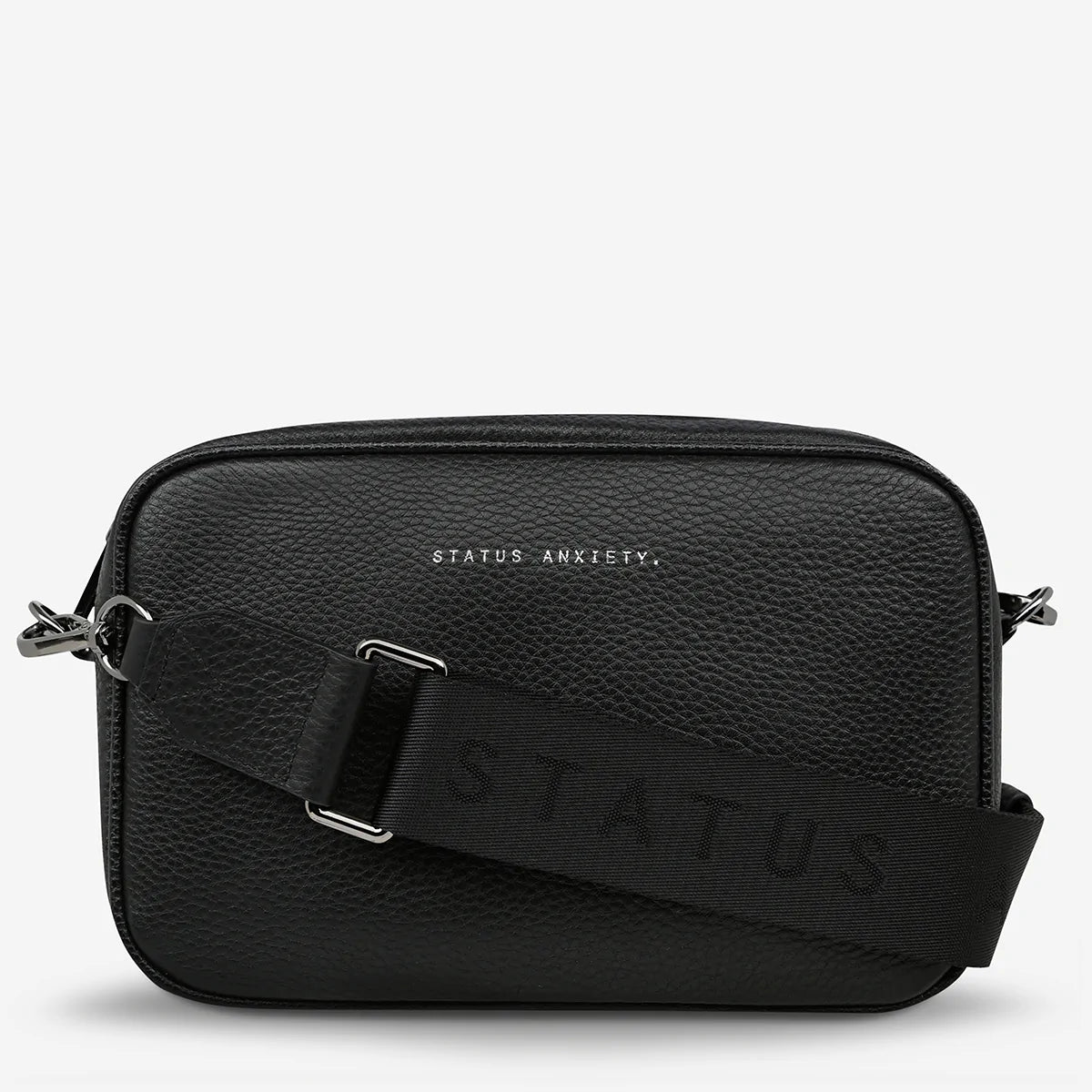 Status Anxiety Plunder With Webbed Strap Black - Stencil