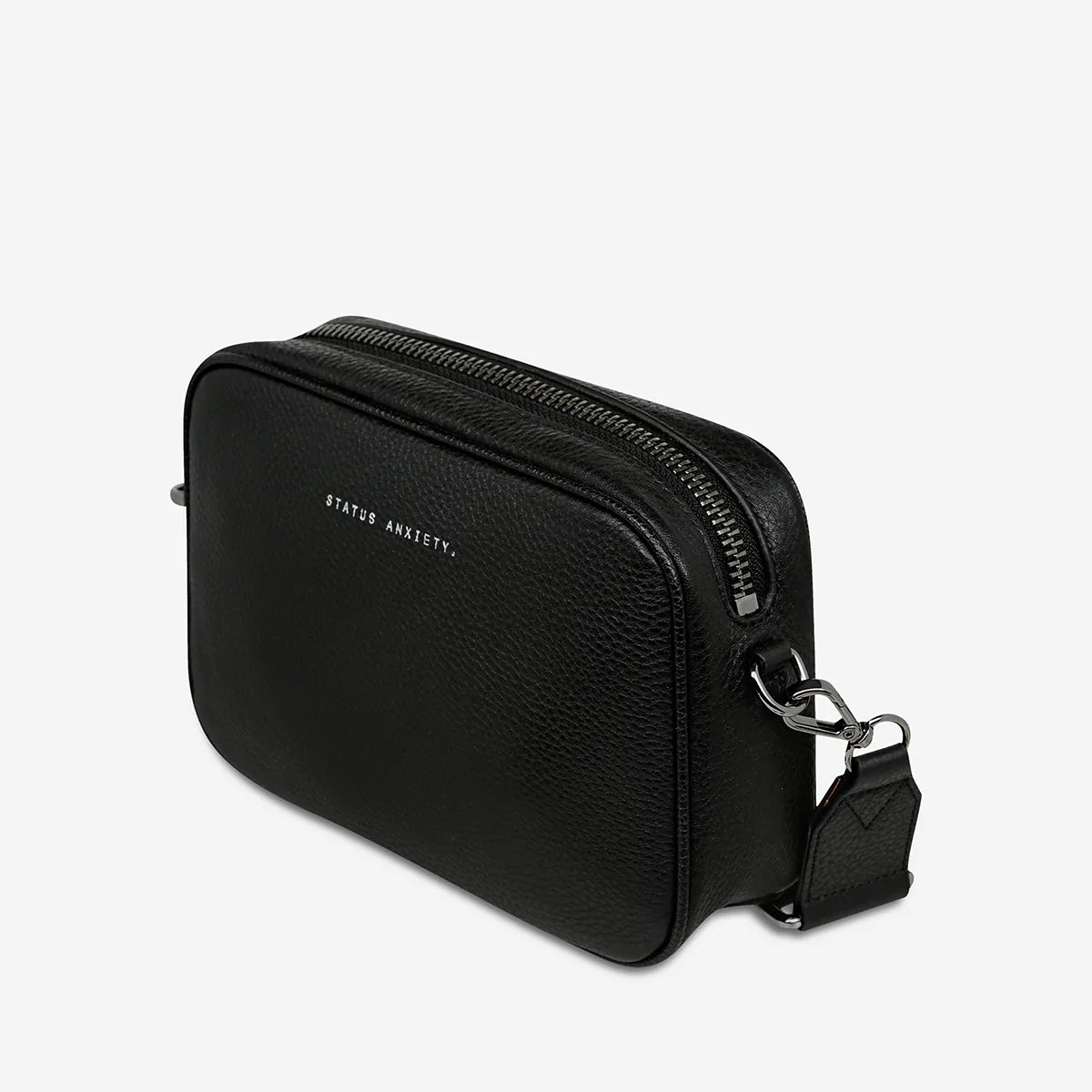 Status Anxiety Plunder With Webbed Strap Black - Stencil
