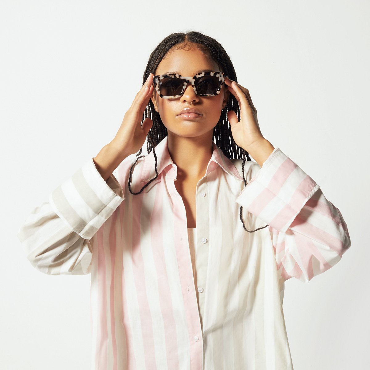 Status Anxiety Antagonist Sunglasses White Tort