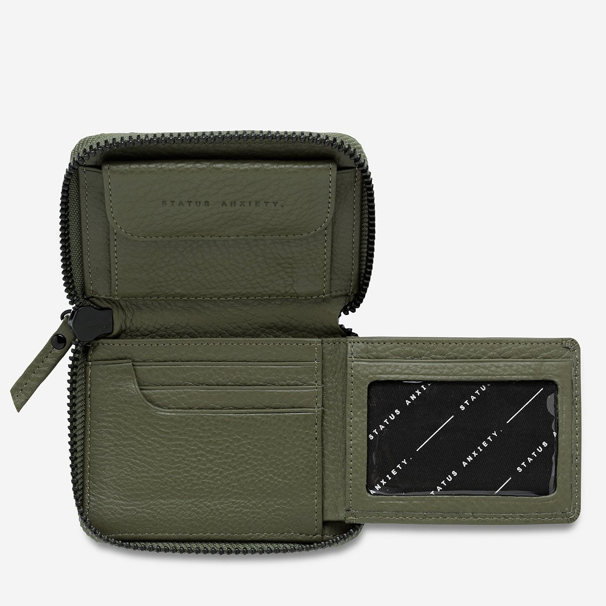 Status Anxiety Wayward Wallet Khaki - Stencil