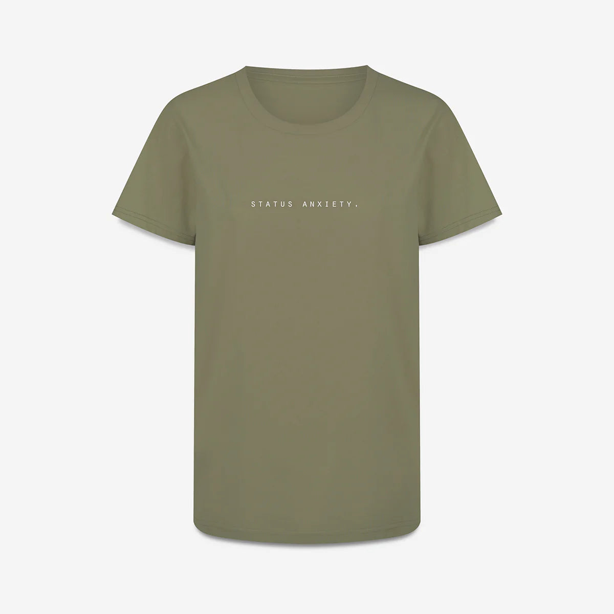 Status Anxiety Think It Over Tee Sage - Stencil