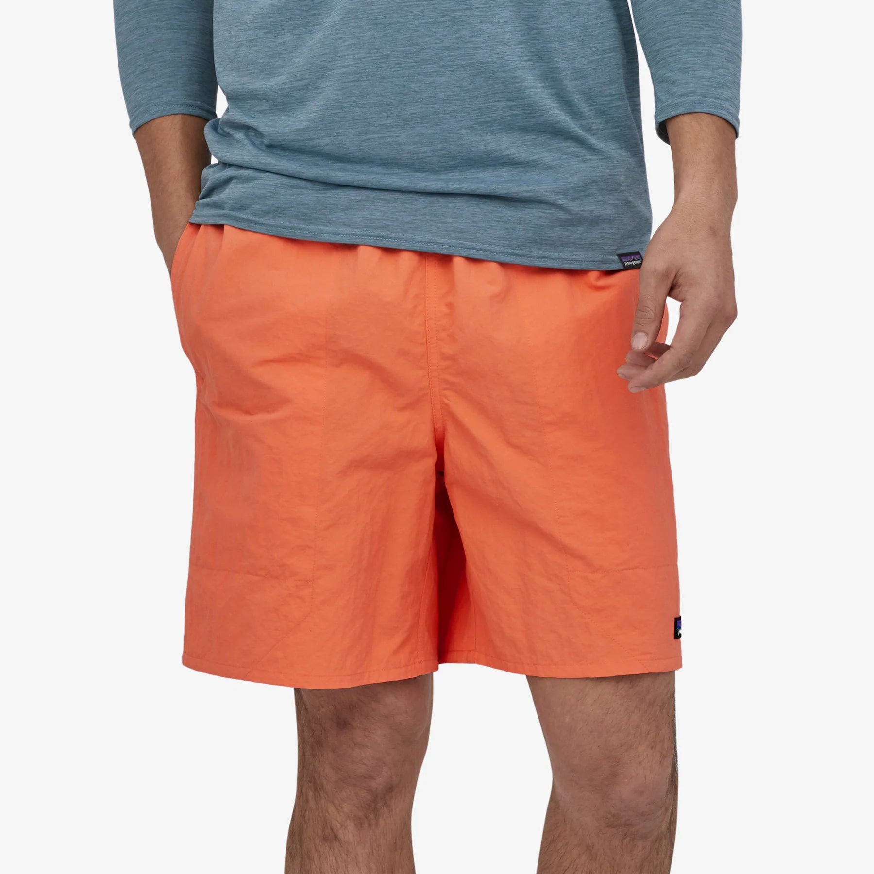 Patagonia Men's Baggies™ Longs - 7 In. - Tigerlily Orange - Stencil