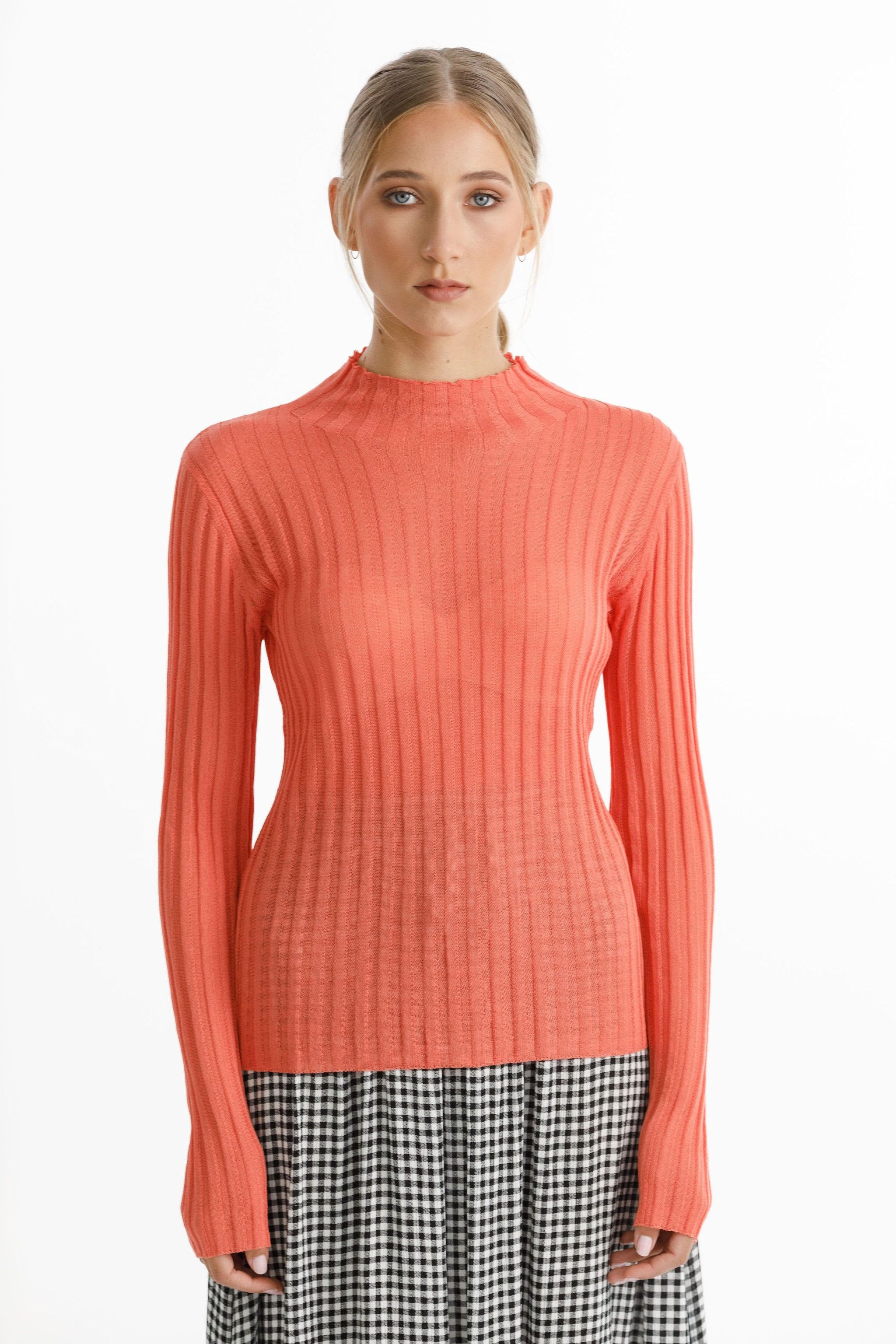 Thing Thing Turtle Neck Tangerine - Stencil