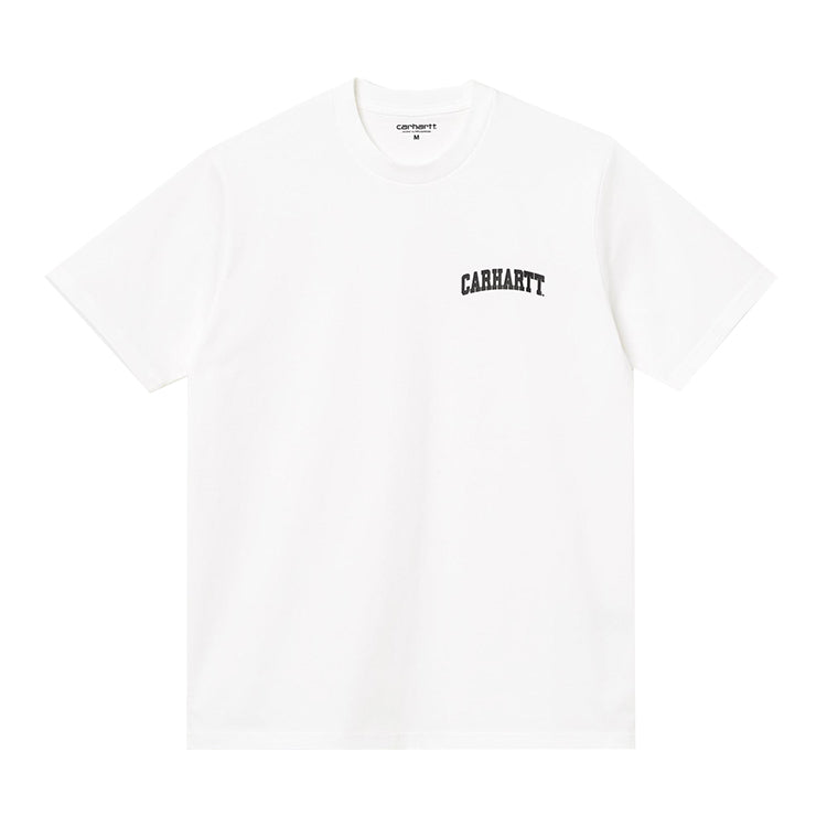 Carhartt S/S University Script Tee Shirt White / Black