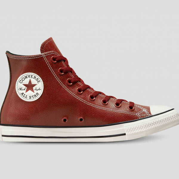 Converse Chuck Taylor All Star Embossed Leather High Top Dark Terracot Stencil