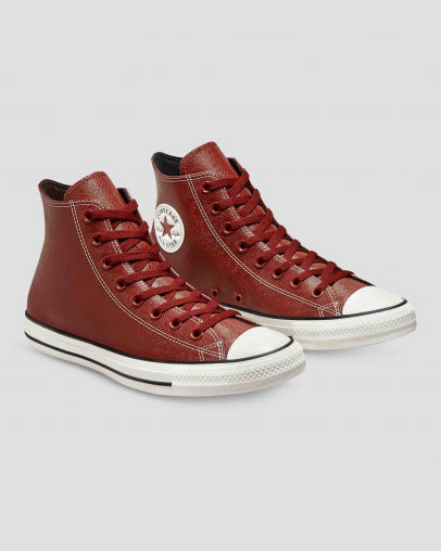 Converse Chuck Taylor All Star Embossed Leather High Top Dark Terracotta