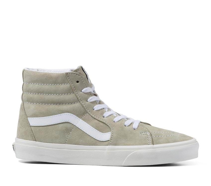 Vans Sk8 Hi (Pig Suede) Moss Grey - Stencil