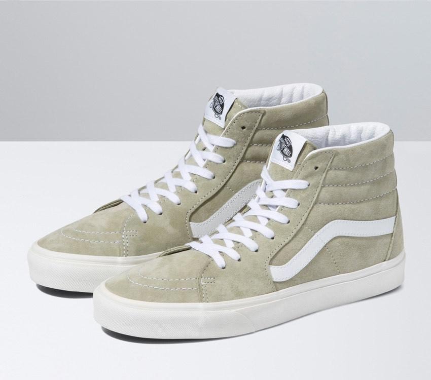 Vans Sk8 Hi (Pig Suede) Moss Grey - Stencil