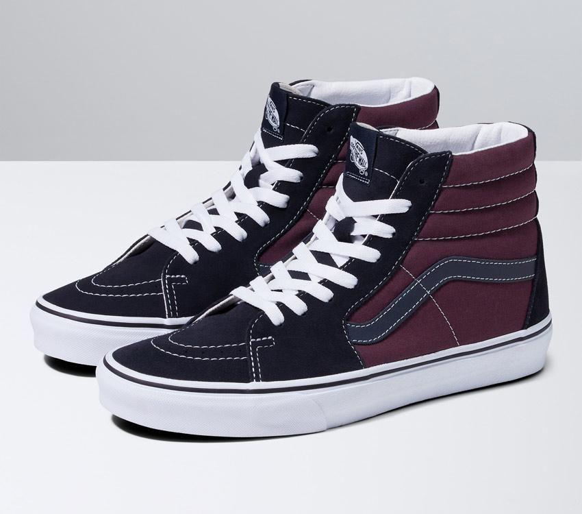Vans Sk8 Hi 2-Tone Navy/Port - Stencil