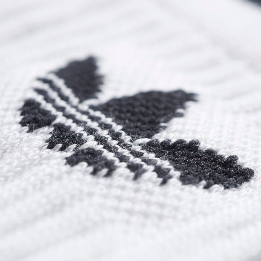 Adidas Solid Crew Socks 3pk White/ Black - Stencil