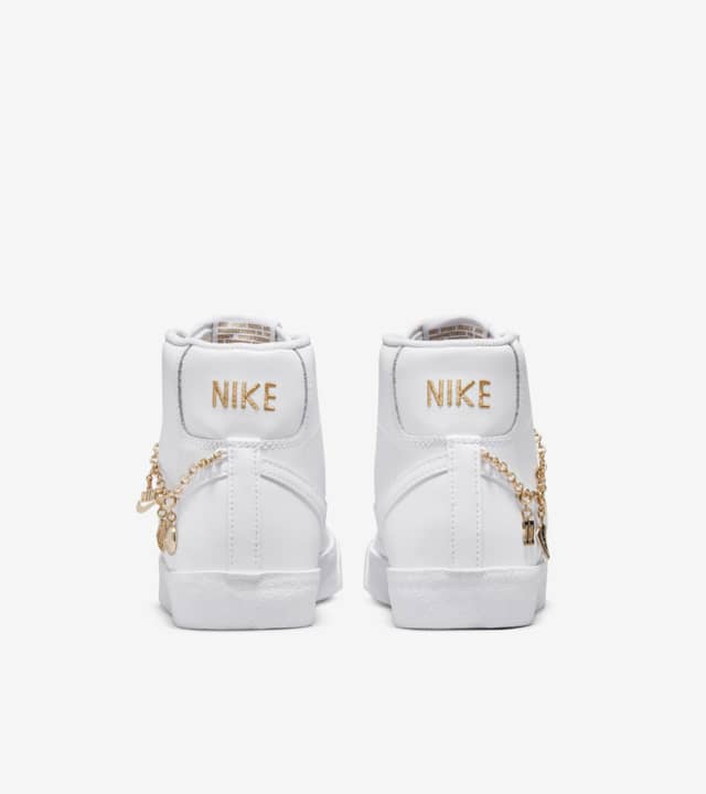 Nike W Blazer Mid 77 LX - White/White/Gold - Stencil